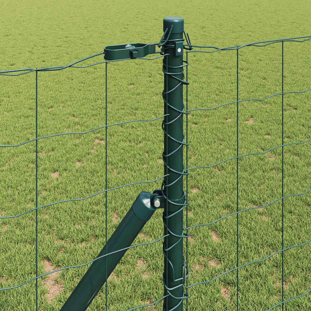 Euro Ograđivanje Ukop 10 x 1,4 m Čelik premazan PVC-om Zelena