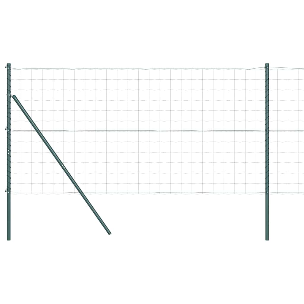 Euro Ograđivanje Ukop 10 x 1,4 m Čelik premazan PVC-om Zelena