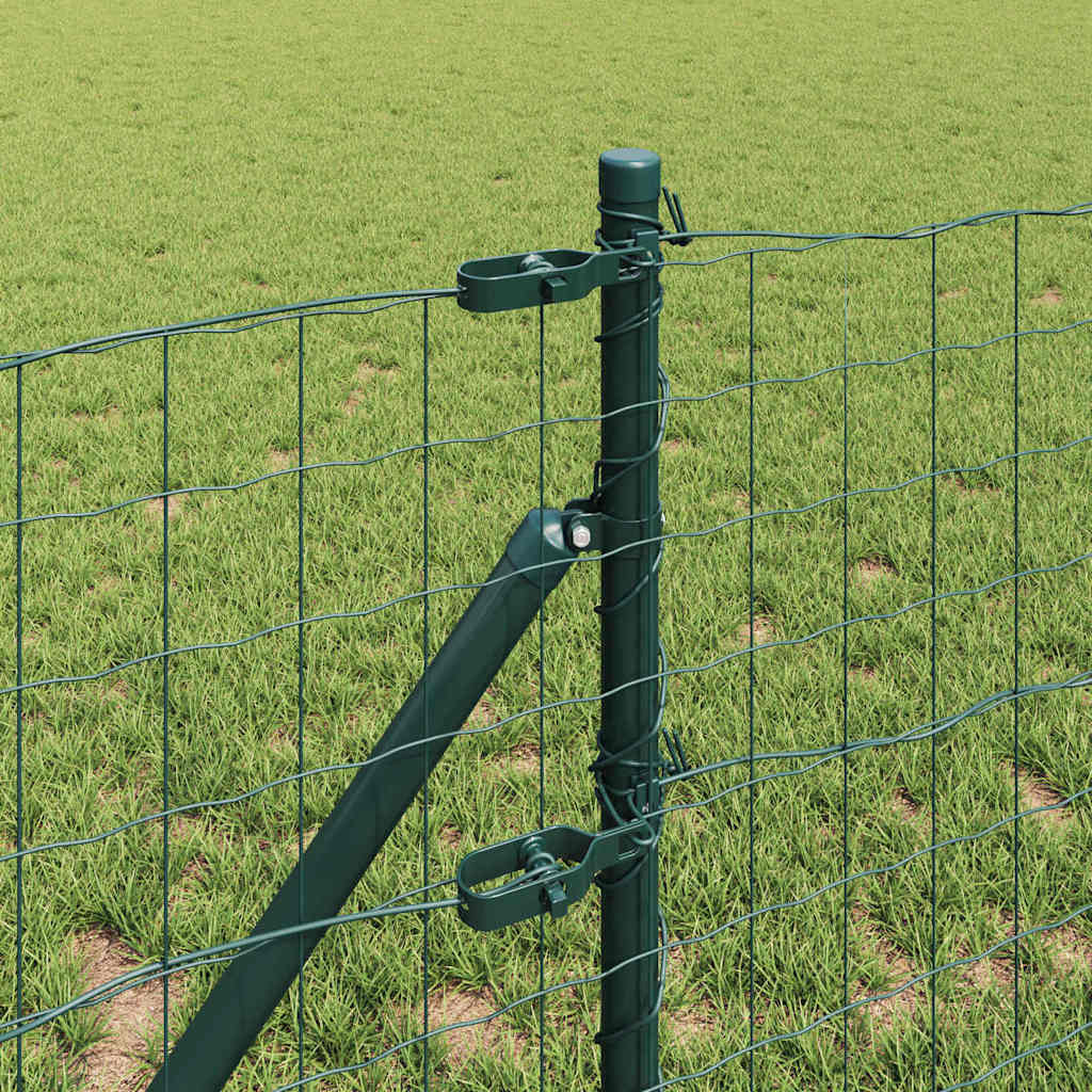 Euro Ograđivanje Ukop 10 x 0,6 m Čelik premazan PVC-om Zelena