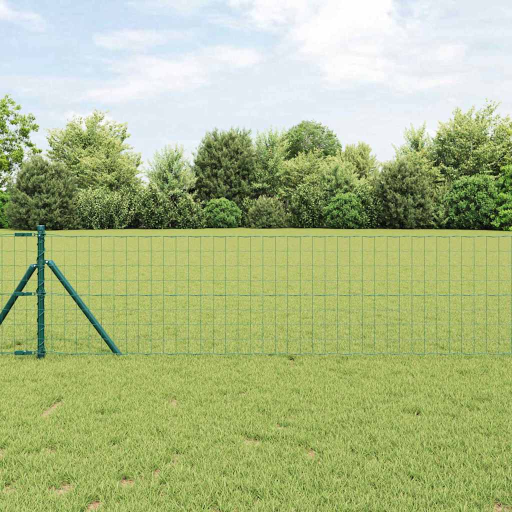 Euro Ograđivanje Ukop 10 x 0,6 m Čelik premazan PVC-om Zelena