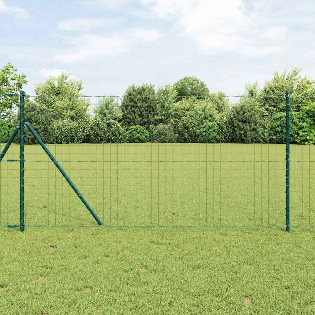 Euro Ograđivanje Ukop 10 x 1,2 m Čelik premazan PVC-om Zelena