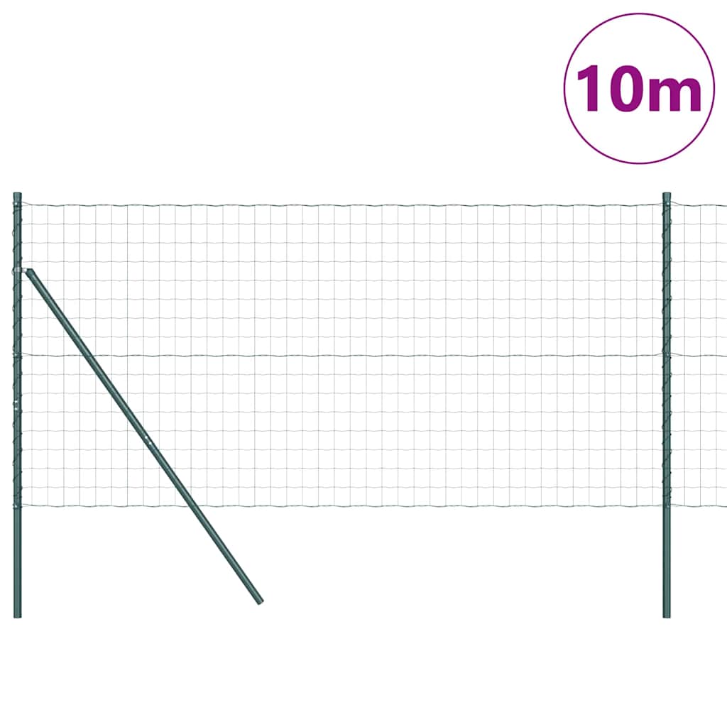 Euro Ograđivanje Ukop 10 x 1,2 m Čelik premazan PVC-om Zelena