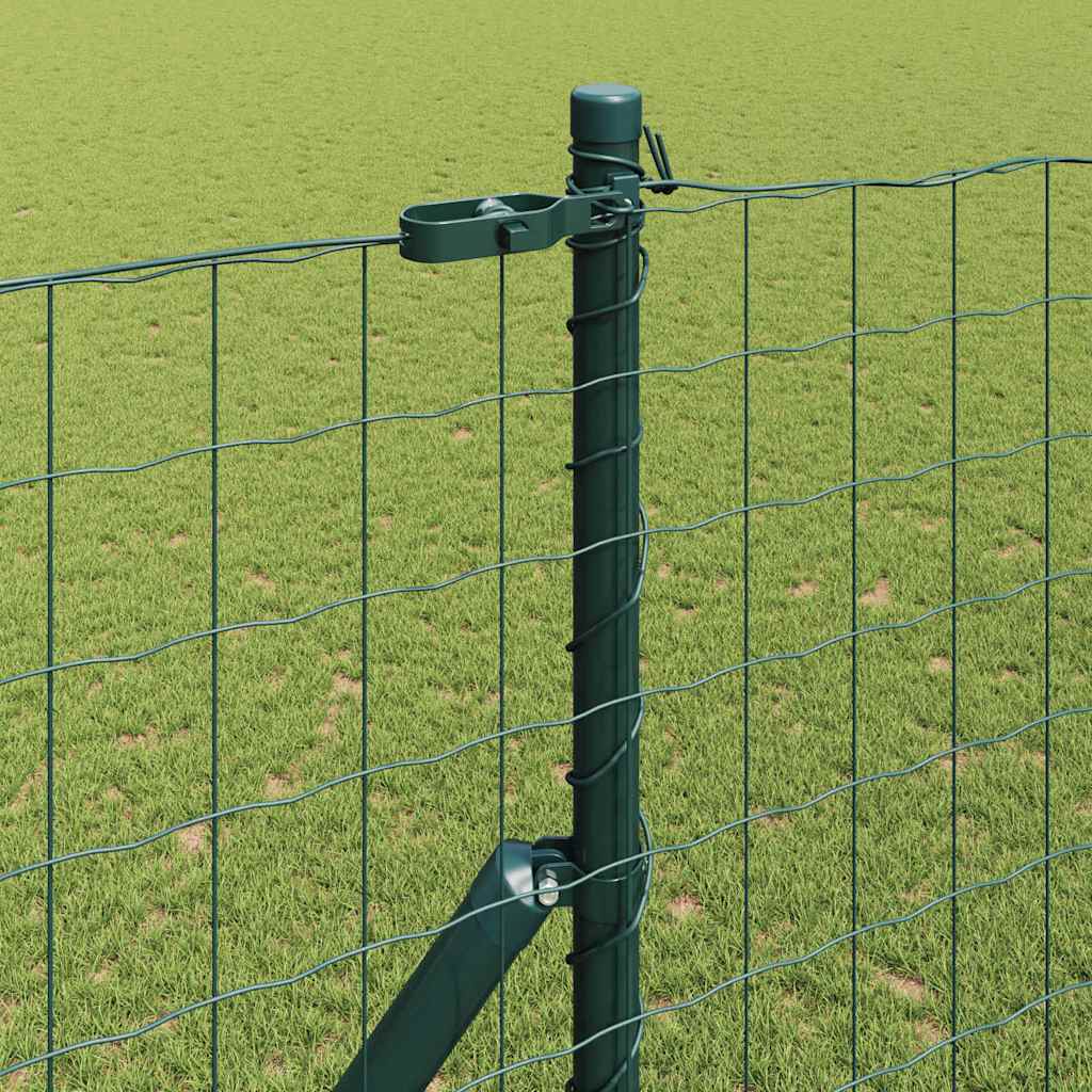 Euro Ograđivanje Ukop 10 x 1,6 m Čelik premazan PVC-om Zelena