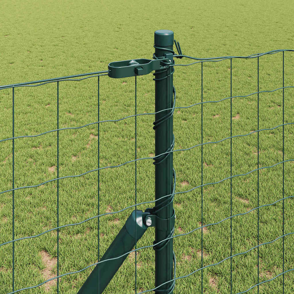 Ograda s postovima Zelena 1,2 x 25 m Čelik