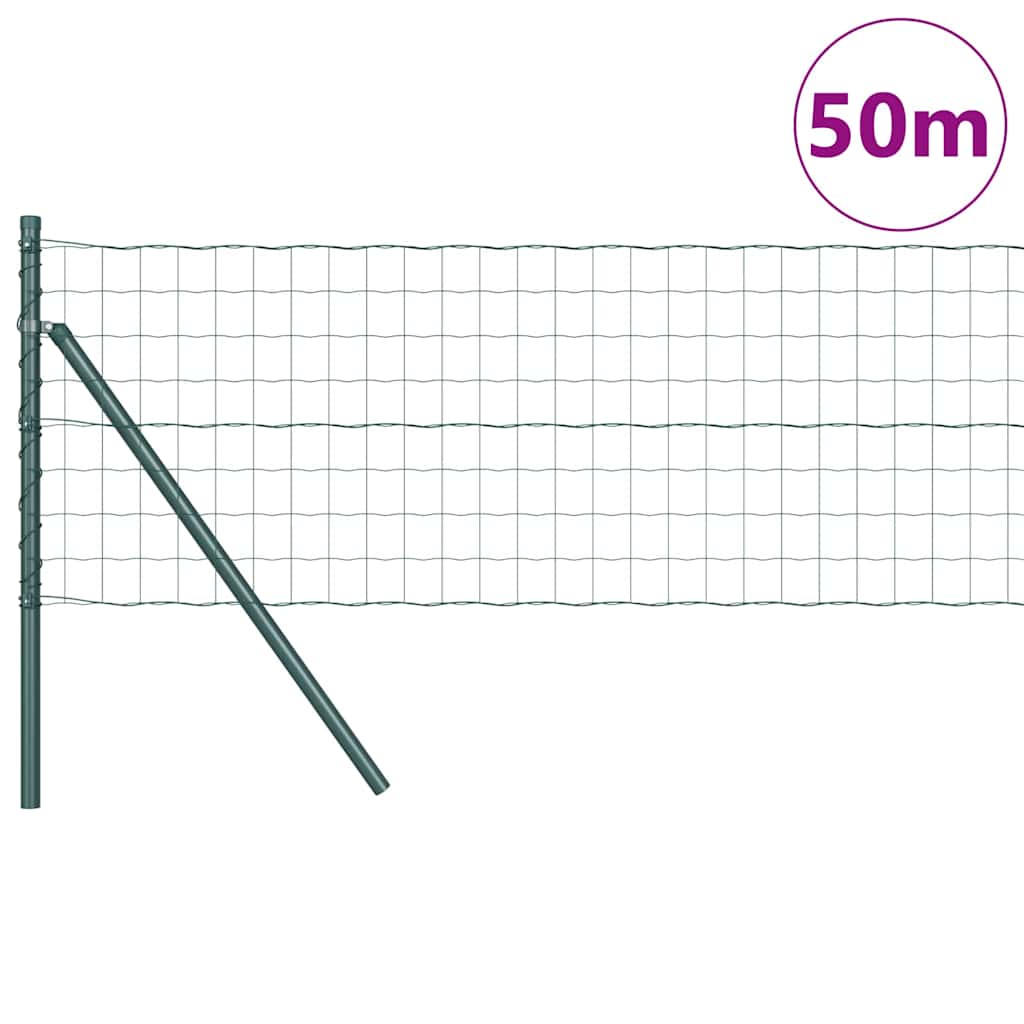Euro Ograđivanje Ukop 50 x 0,4 m Čelik premazan PVC-om Zelena