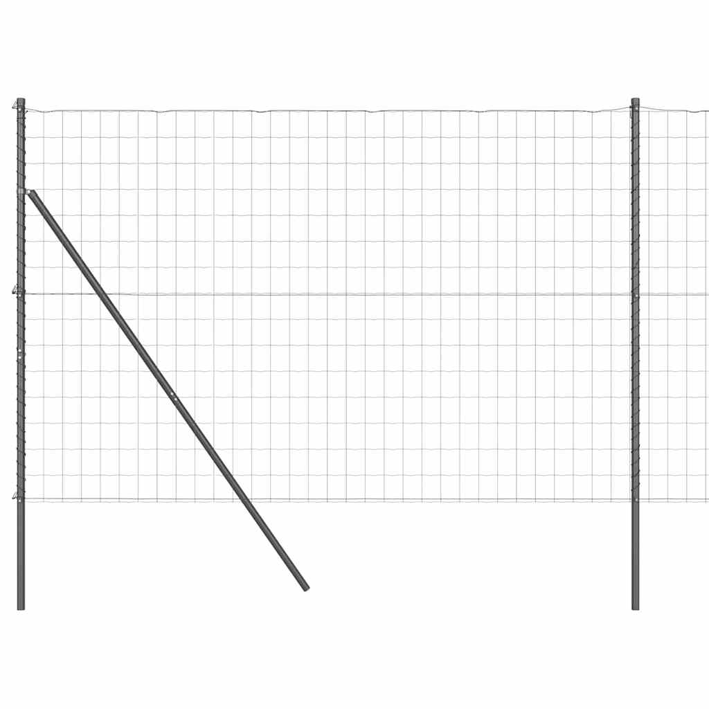 Euro Ograđivanje Ukop 10 x 1,6 m Čelik premazan PVC-om Siva