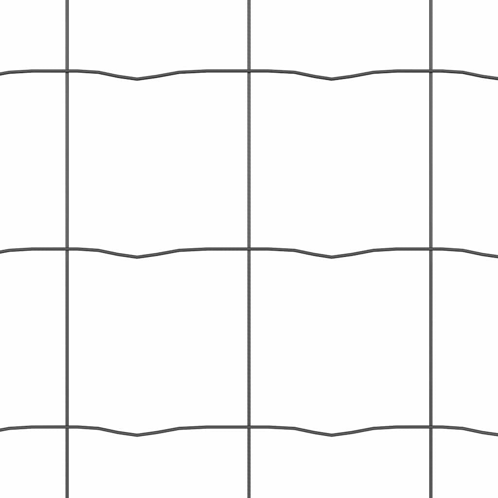 Ograda s postovima Siva 1,6 x 10 m Čelik i PVC