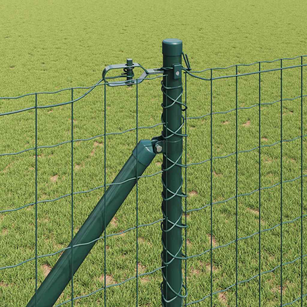 Euro ograda s špicama 10 x 1 m Čelik premazan PVC-om Zelena