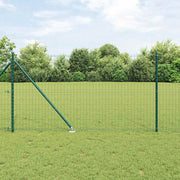 Euro ograda s špicama 10 x 1 m Čelik premazan PVC-om Zelena