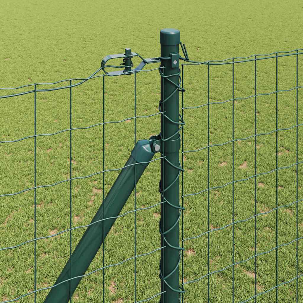 Euro ograda s špicama 10 x 1,5 m Čelik premazan PVC-om Zelena