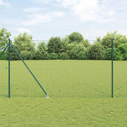 Euro ograda s špicama 10 x 1,5 m Čelik premazan PVC-om Zelena