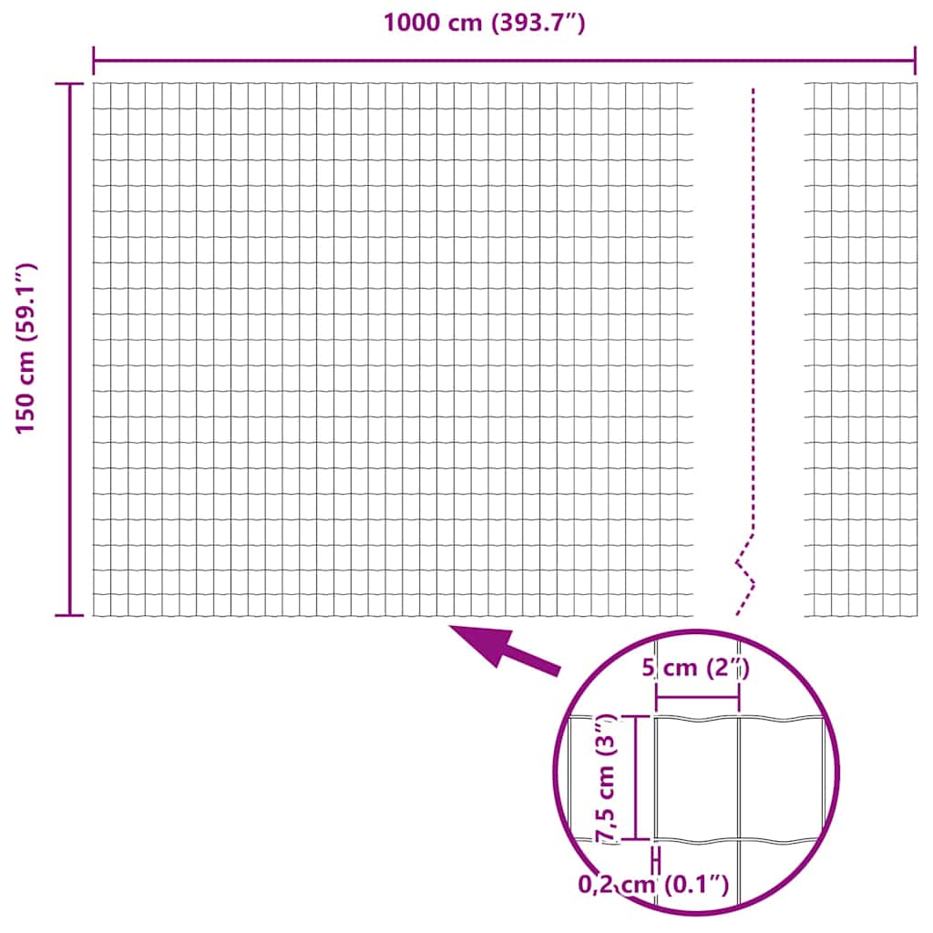 Euro ograda s špicama 10 x 1,5 m Čelik premazan PVC-om Zelena