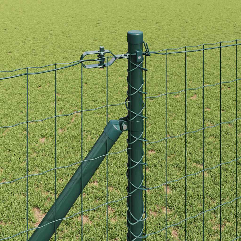 Euro ograda s špicama 10 x 1 m Čelik premazan PVC-om Zelena
