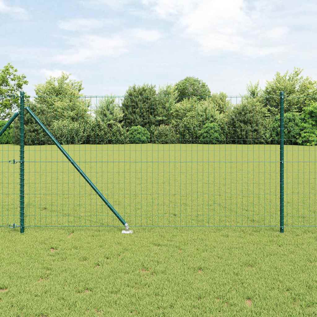 Euro ograda s špicama 10 x 1 m Čelik premazan PVC-om Zelena