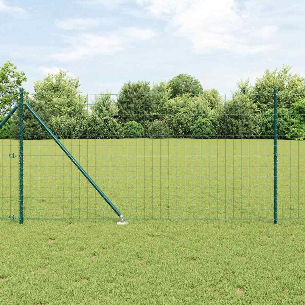 Euro ograda s špicama 10 x 1,4 m Čelik premazan PVC-om Zelena