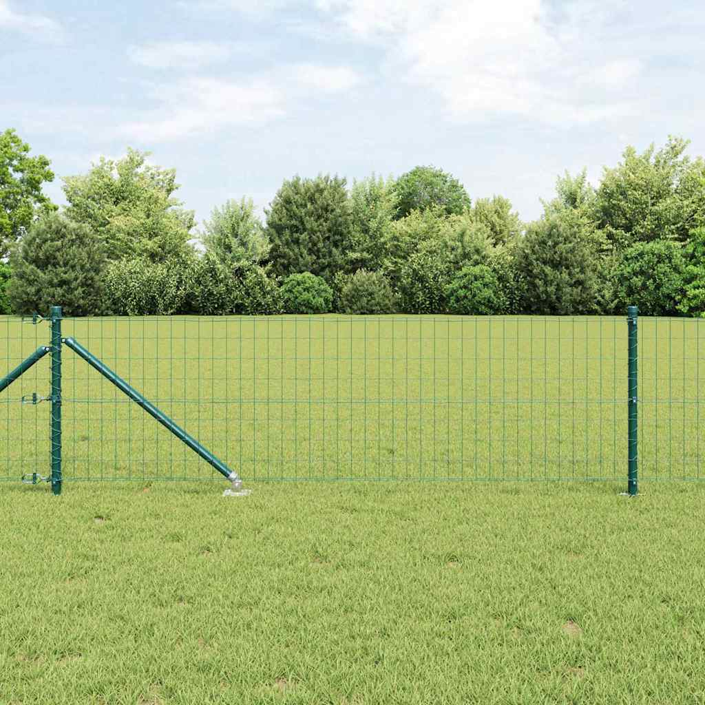 Euro ograda s špicama 25 x 0,6 m Čelik premazan PVC-om Zelena