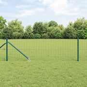 Euro ograda s špicama 25 x 0,8 m Čelik premazan PVC-om Zelena