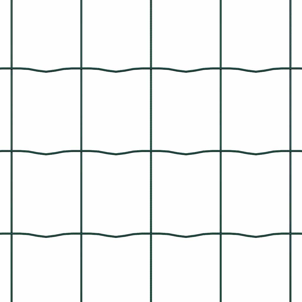 Ograda s postovima Zelena 0,8 x 10 m Čelik