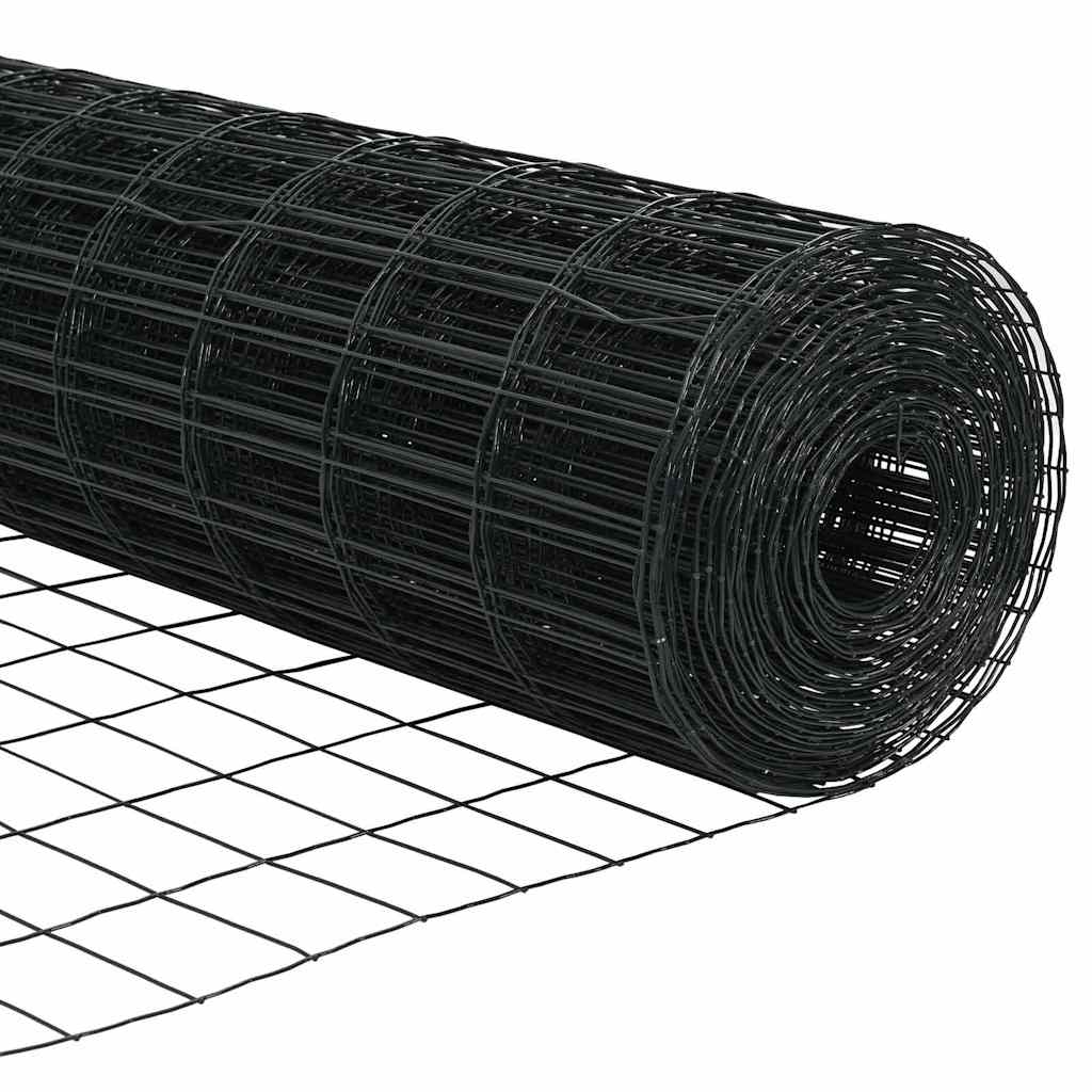 Euro ograda s špicama 10 x 0,6 m Čelik premazan PVC-om Siva