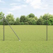 Euro ograda s špicama 10 x 1,6 m Čelik premazan PVC-om Siva