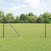 Euro ograda s špicama 10 x 1,4 m Čelik premazan PVC-om Siva