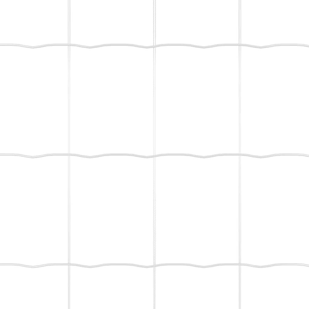 Ograda s postovima Srebrno 0,4 x 10 m Čelik