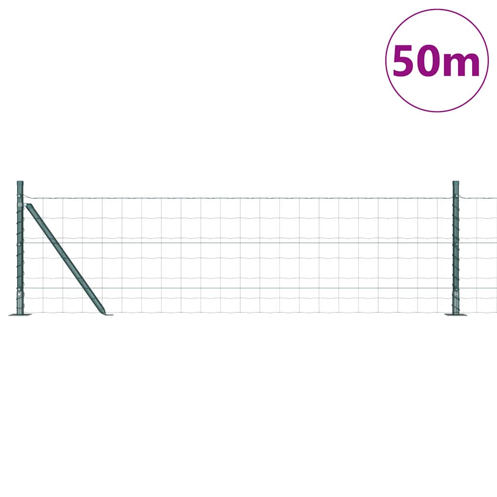 Euro Ograđivanje s Betonskom Bazom 50 x 0,4 m Zelena Mreža
