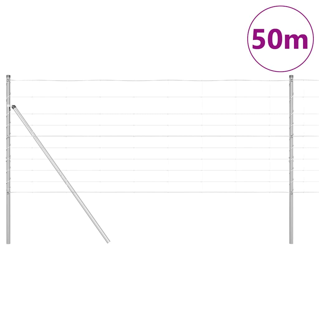 Temeljna zavarena žičana ograda 50 x 1 m Pocinčani čelik Mreža