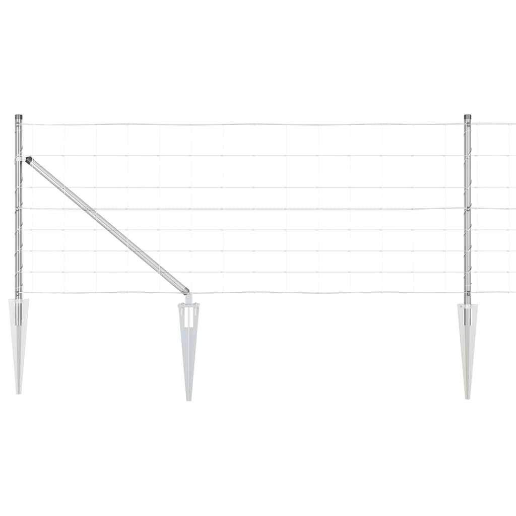 Stup za ogradu Galvanizirano 25 x 0,8 m Čelik