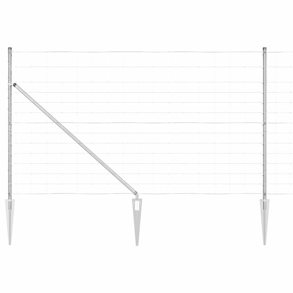 Zavareno žičano ograđivanje s bodljama 25 x 1,4 m Srebrna Mreža