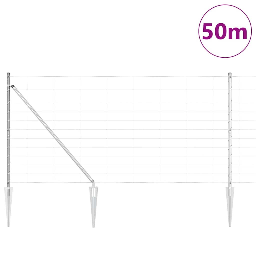 Stup za ogradu Galvanizirano 50 x 1,2 m Čelik