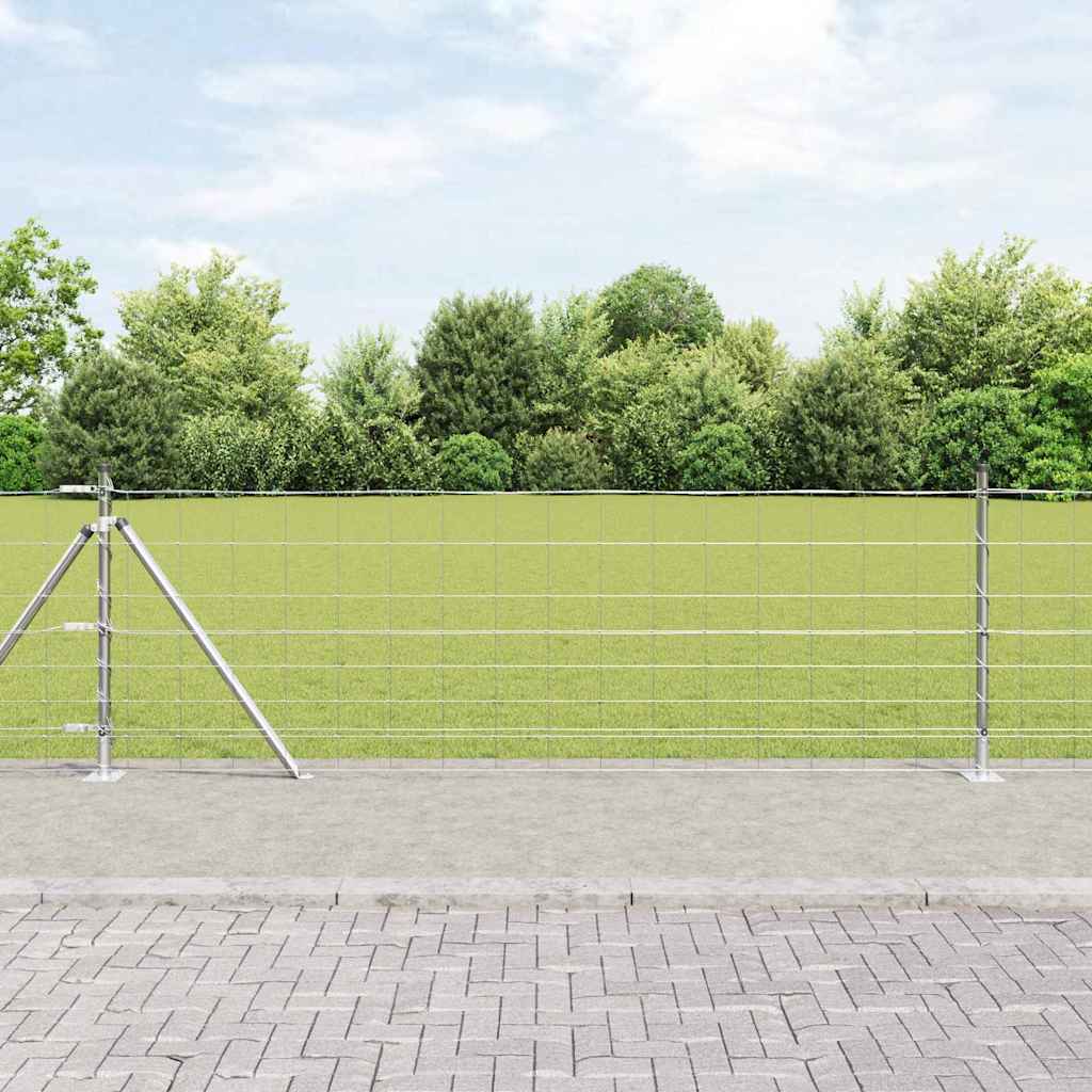 Zavareno žičano ogradno mreža s betonskom podlogom 25 x 0,8 m