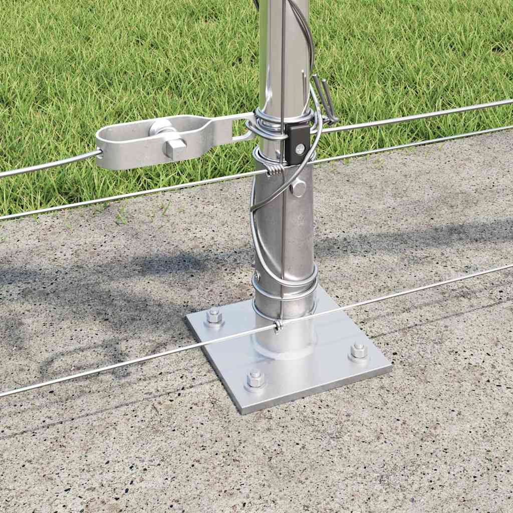 Zavareno žičano ogradno mreža s betonskom podlogom 100 x 0,8 m