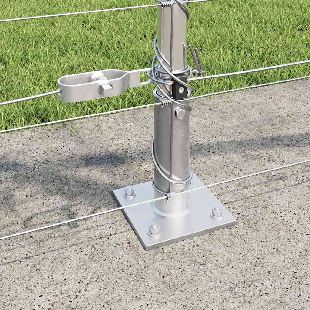 Zavareno žičano ogradno mreža s betonskom podlogom 100 x 0,8 m