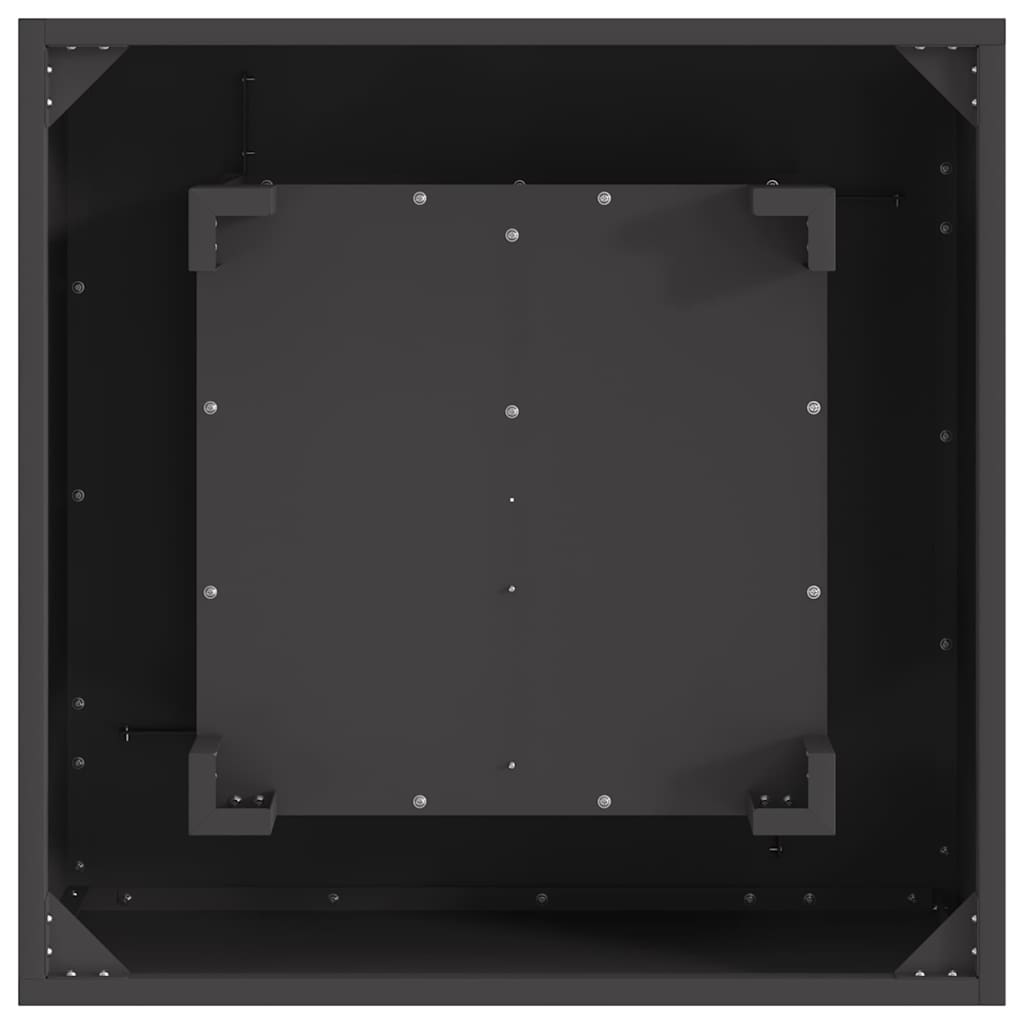 Kamin Crna 60 x 60 x 30 cm Čelik