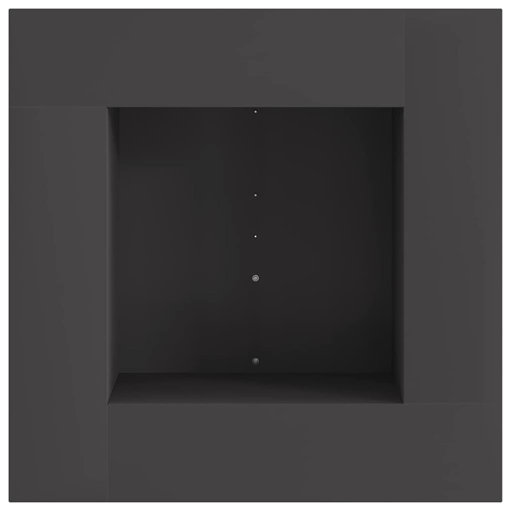 Kamin Crna 60 x 60 x 30 cm Čelik