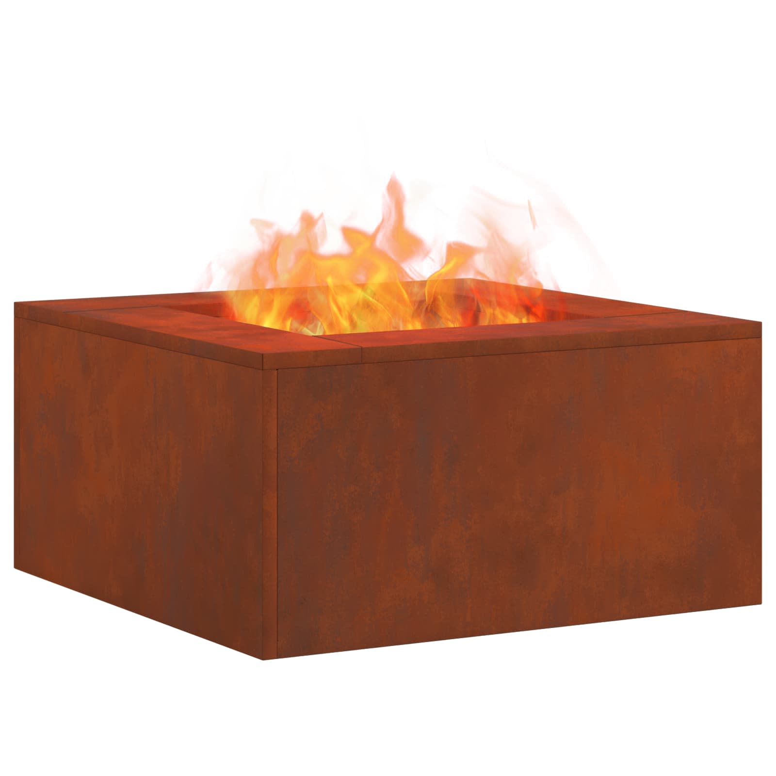 Kamin Smeđa 60 x 60 x 30 cm Čelik otporan na vremenske uvjete