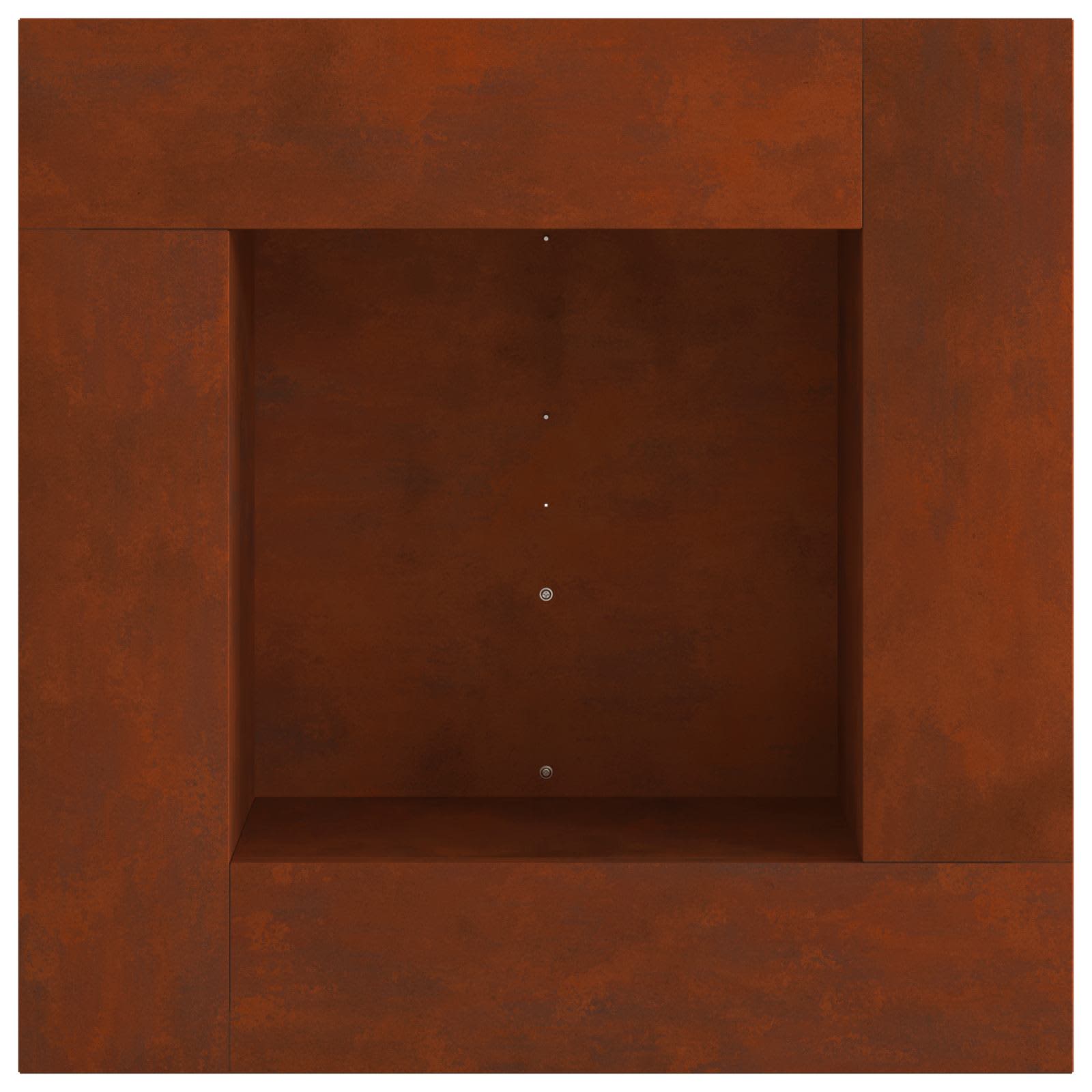 Kamin Smeđa 60 x 60 x 30 cm Čelik otporan na vremenske uvjete
