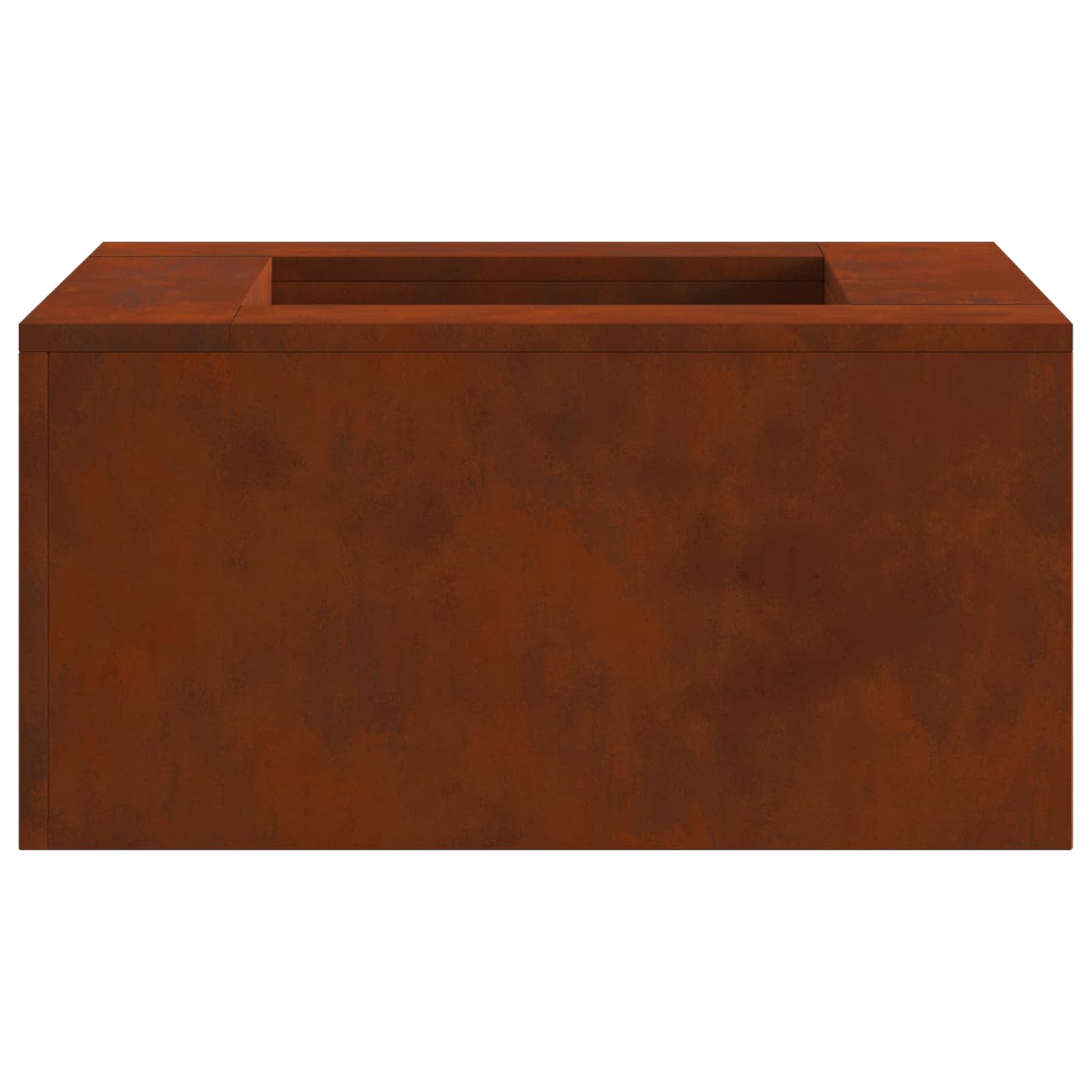 Kamin Smeđa 80 x 80 x 40 cm Čelik otporan na vremenske uvjete