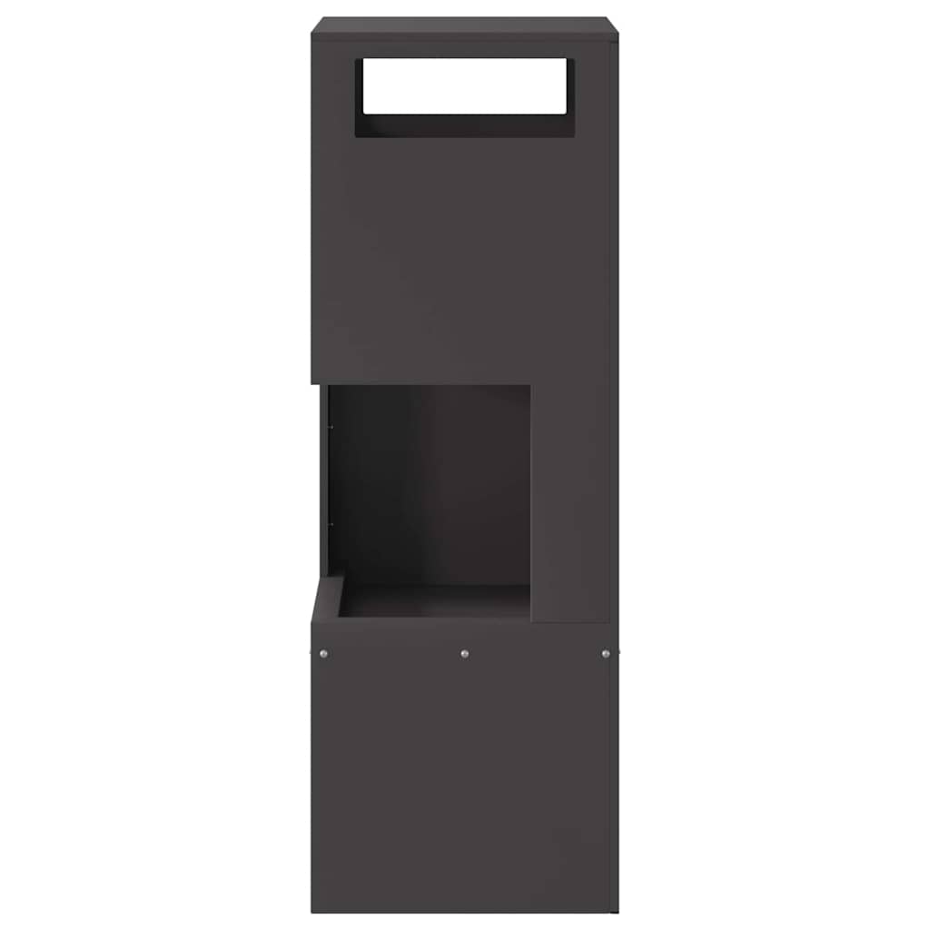 Kamin Crna 35 x 35 x 100 cm Čelik otporan na vremenske uvjete