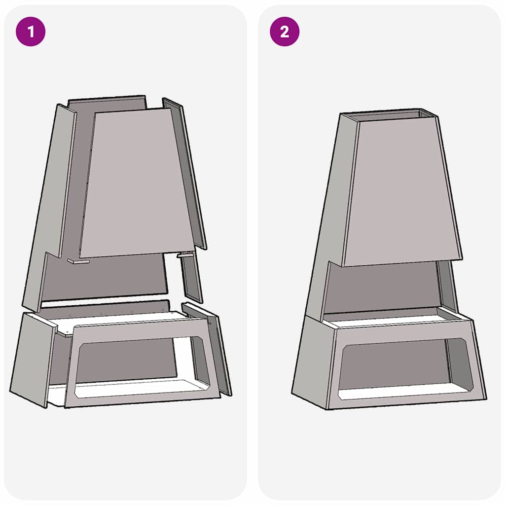 Kamin Crna 60 x 35 x 100 cm Čelik