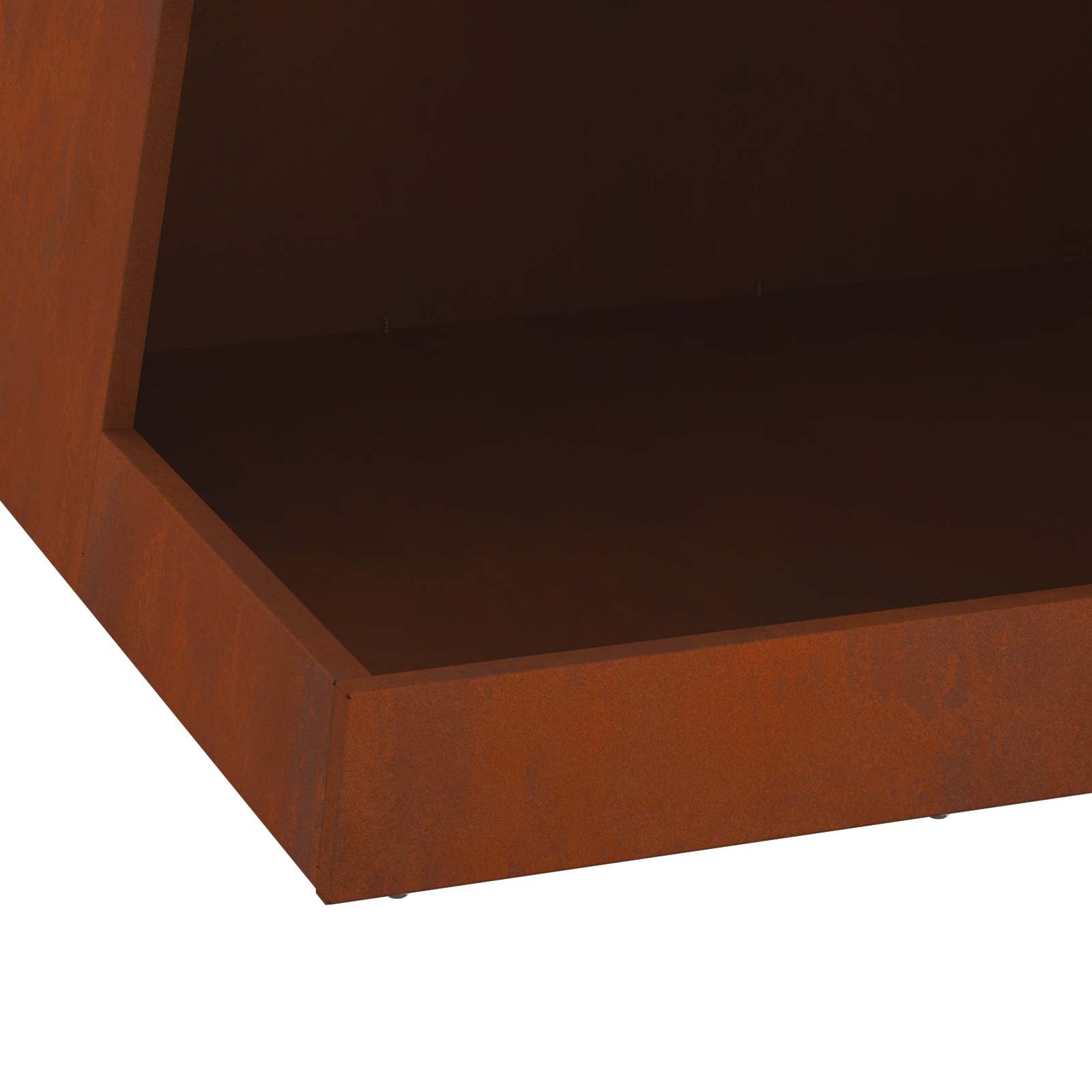 Kamin Smeđa 50 x 50 x 100 cm Čelik otporan na vremenske uvjete