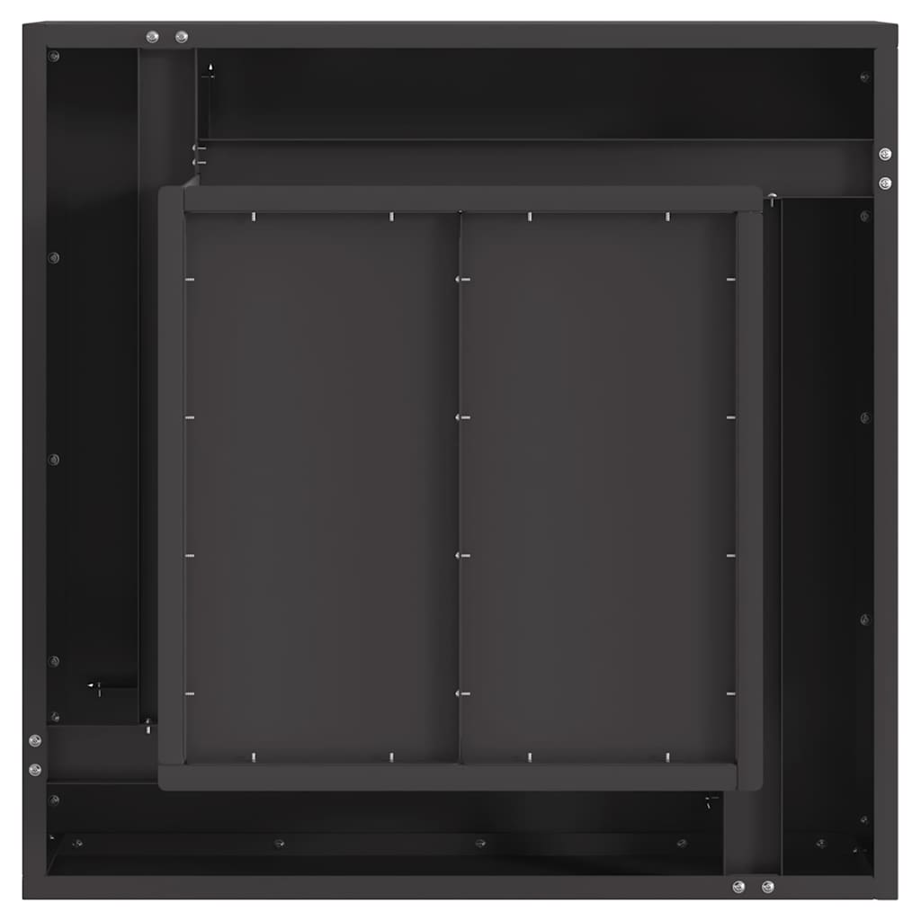 Kamin Crna 60 x 60 x 30 cm Čelik