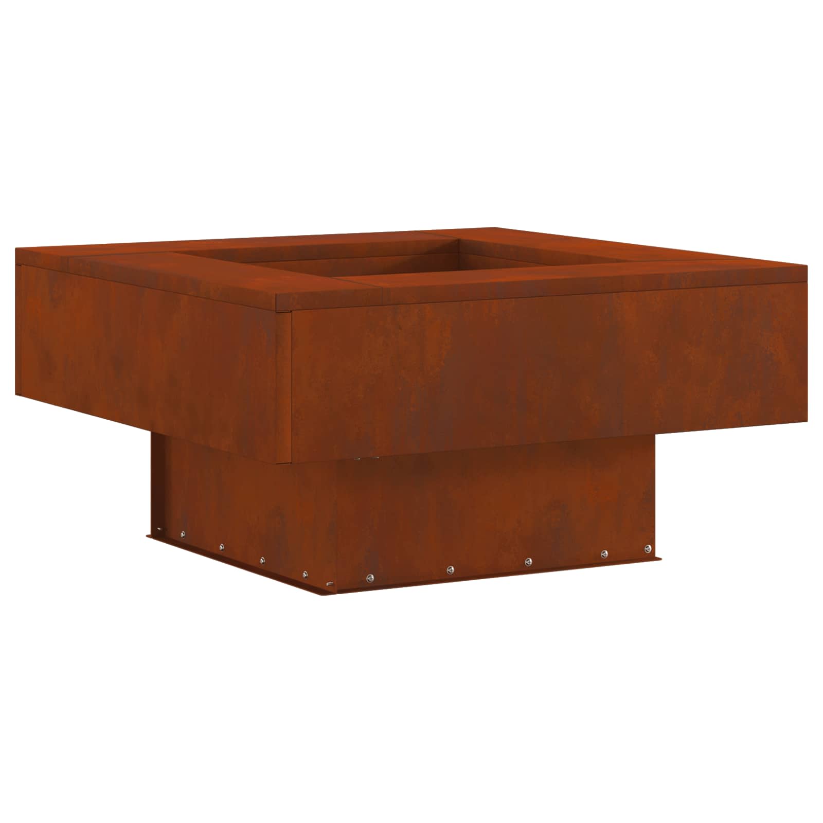 Kamin Rđa 60 x 60 x 30 cm Čelik otporan na vremenske uvjete