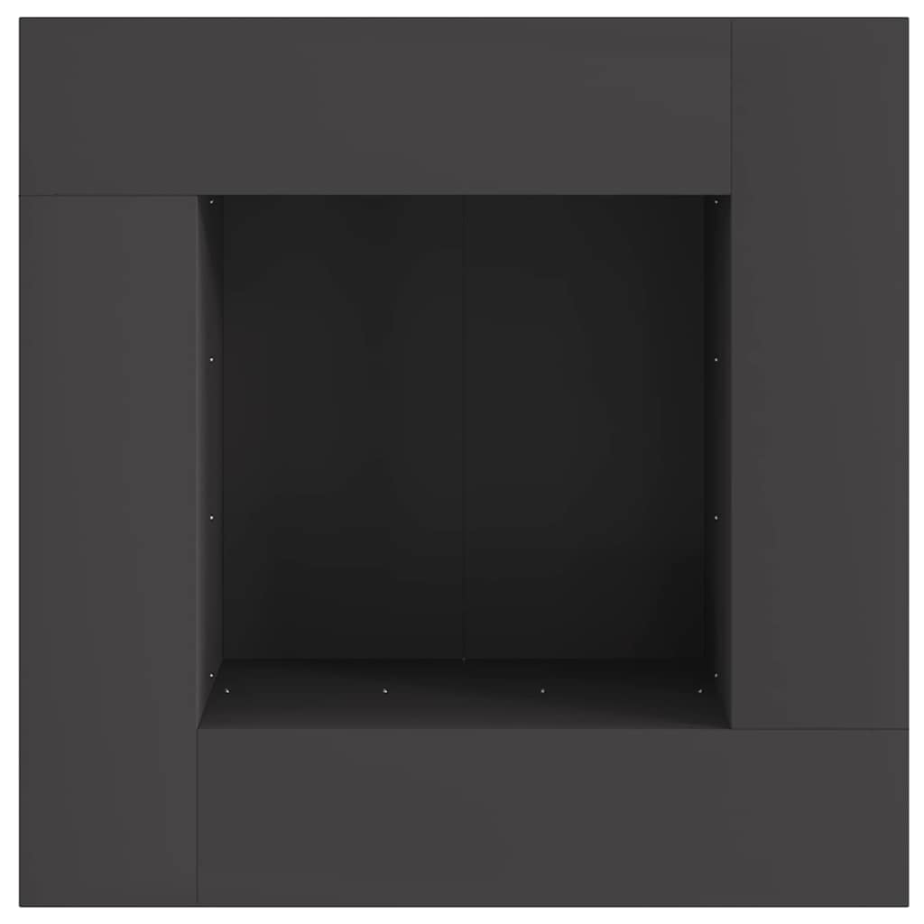 Kamin Crna 80 x 80 x 40 cm Čelik