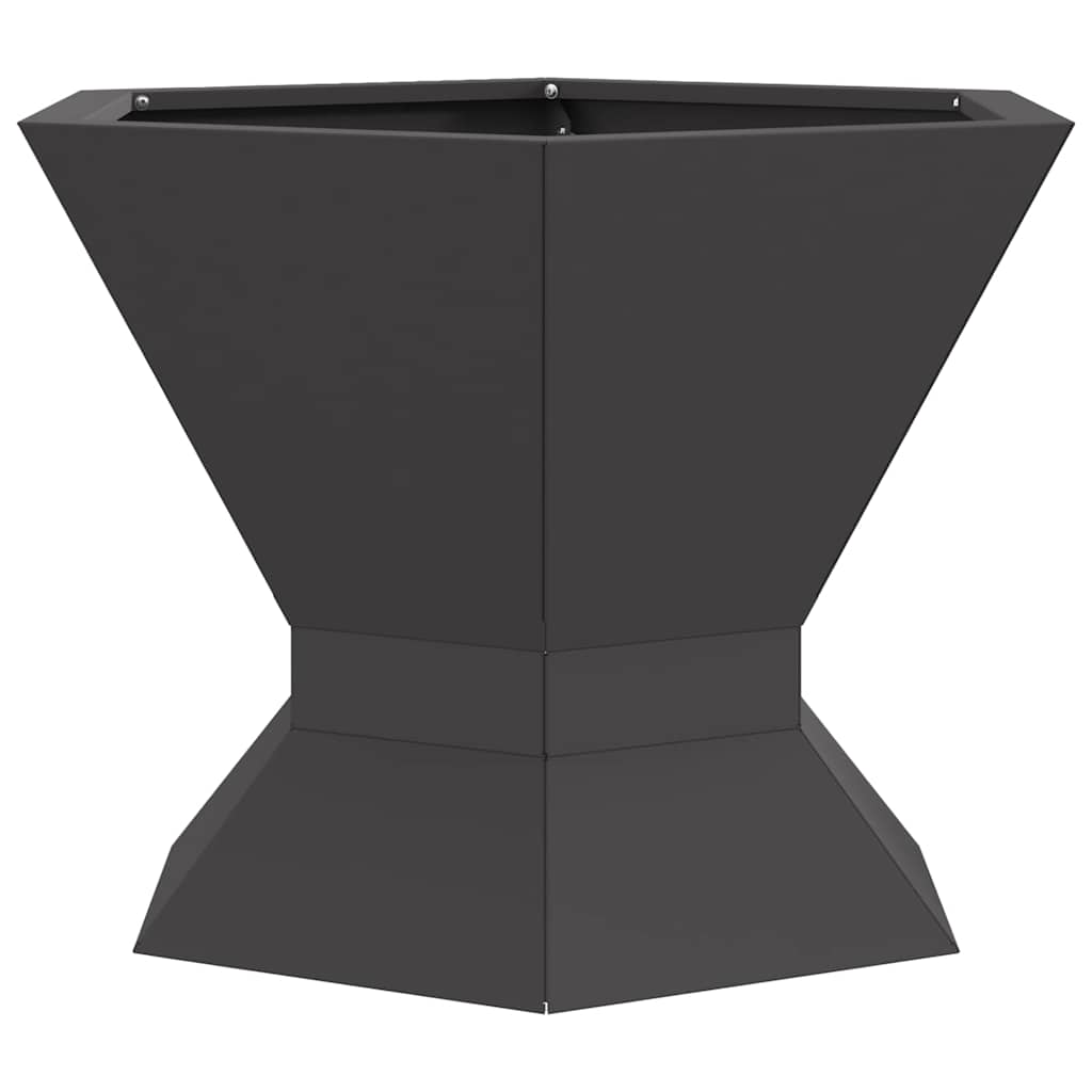Kamin Crna 50 x 50 x 40 cm Čelik otporan na vremenske uvjete