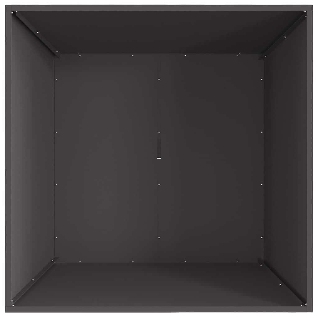 Kamin Crna 80 x 80 x 40 cm Čelik otporan na vremenske uvjete