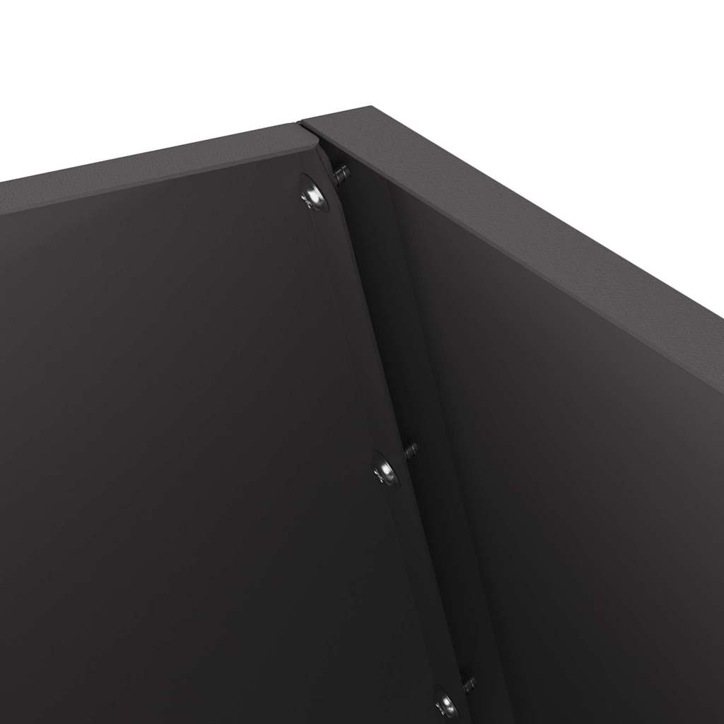 Kamin Crna 50 x 50 x 100 cm Čelik otporan na vremenske uvjete