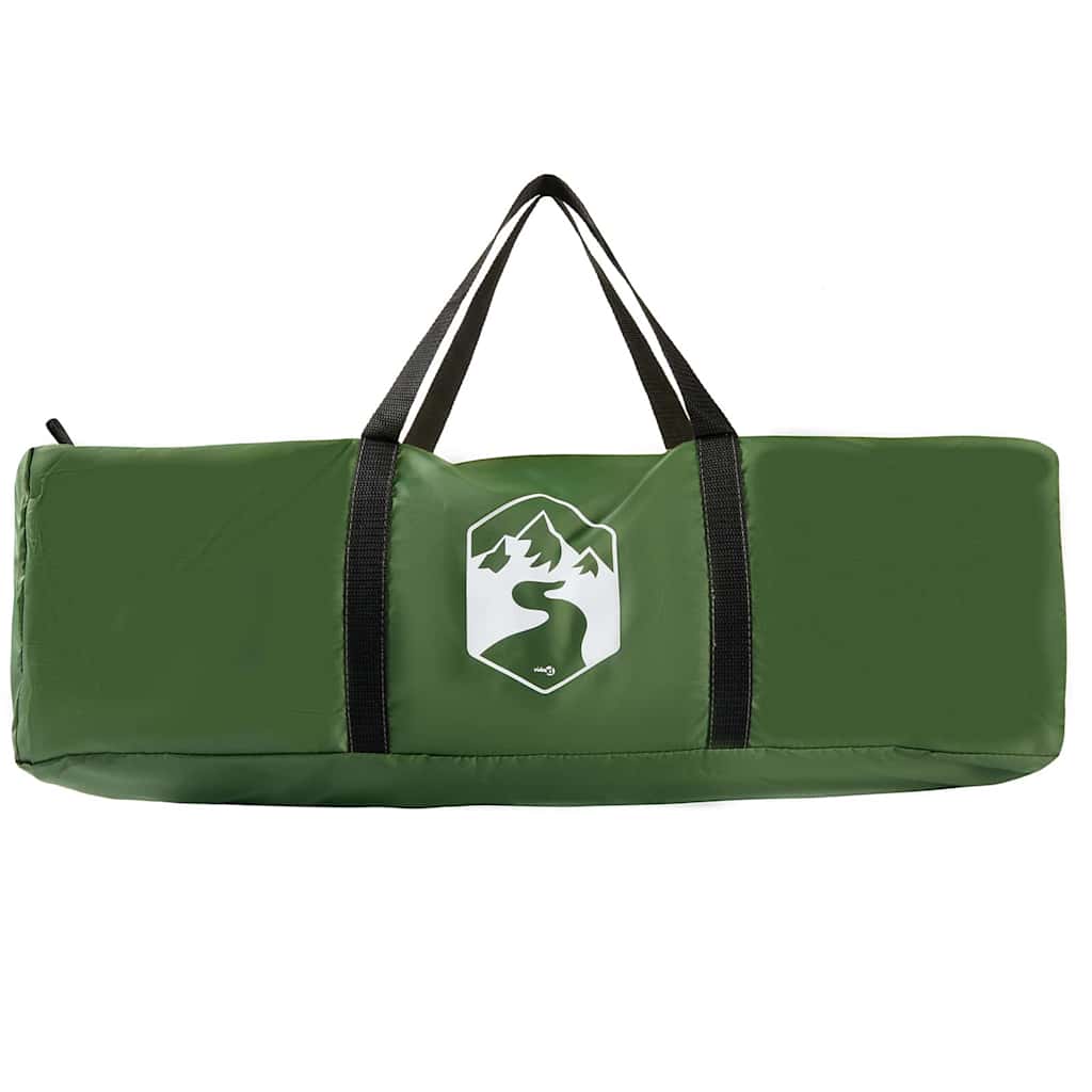 Šator s nadstrešnicom Zelena 243 x 243 x 251 cm tkanina