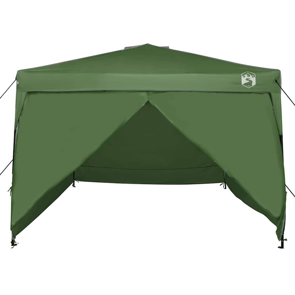 Šator s nadstrešnicom Zelena 290 x 290 x 251 cm tkanina